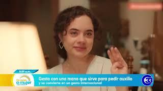 #DeMujerAMujer | Gesto con una mano que sirve para pedir auxilio y se convierte en internacional