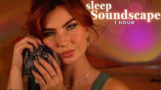 ASMR 1 Hour Sleep Soundscape 〜 Mouth Sounds, Brushing and Scratching 4K