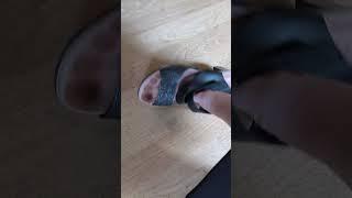 shoeplay dangling at work #shoes #feet #office #candid #dipping
