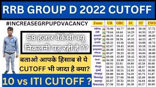 RRB GROUP D 2022 CUTOFF , अब की बार कितनी कटऑफ बढ़ जाएगी?