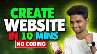 How To Create Website in 10 Minutes ( NO CODING ) with Free Domain