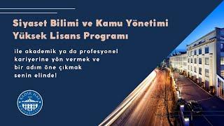 Siyaset Bilimi ve Kamu Yönetimi Yüksek Lisans Programı