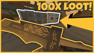 RAIDING A 100X LOOT SERVER WITH A MODDED SWORD! (Modded Unturned Base Raids)