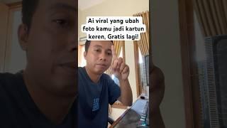 Aplikasi? AI edit Foto Jadi Kartun #shorts
