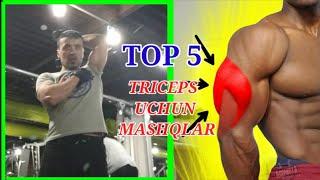 #TRICEPS.QO'LNING TRICEPS QISMI UCHUN MASHQLAR. /УПРАЖНЕНИЯ НА ТРИЦЕПС.