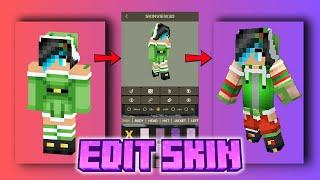 Minecraft Christmas Skin Editor | Blue Holiday Skin | Custom MC Skin in your way!