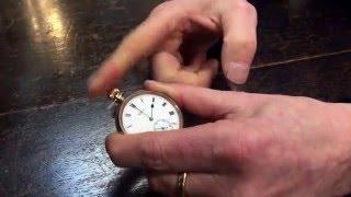 How to wind and set a standard keyless wind pocket watch like Waltham etc