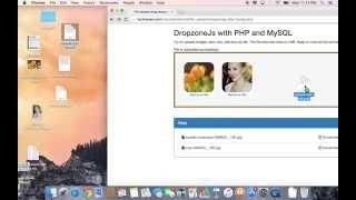 DropzoneJs with PHP and MySQL