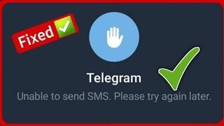 Fix Telegram Unable to send SMS | Telegram Massage Not Sending Problem