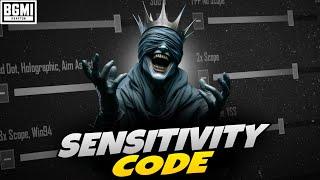 BEST  BGMI SENSITIVITY CODE | BGMI SENSITIVITY SETTINGS | ZERO RECOIL SENSITIVITY BGMI