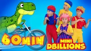 Dino pisa fuerte, salta y baila con Mini DB | MEGA Compilación | D Billions Canciones Infantiles