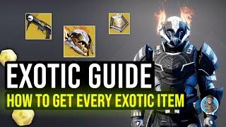 Destiny 2 Exotic Guide! How To Get Exotics, Ciphers, Solo Farming & More Explained