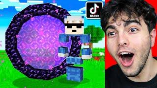 MİNECRAFT TikTok HİLELERİNİ Test Ettim ! #3 *Çalışıyor*