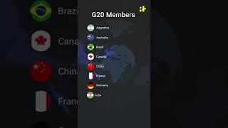 G-20 Member Countries #Shorts