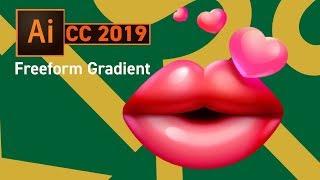 Illustrator CC 2019 new feature - Freeform Gradient #GSFXMentor #gsfxmentor