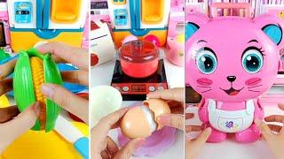 Compilation satisfying with unboxing mini kitchen set ASMR part 10