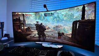 Space Marine 2 is SO AWESOME on this 45" LG UltraWide OLED | BEST Gaming Monitor RTX HDR Gameplay