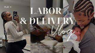 LABOR & DELIVERY VLOG | All Natural + Unmedicated Home Birth!