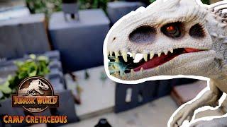 Jurassic World | Indominus ATTACK | Backyard Battles | @MattelAction