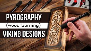 How to do Pyrography (Wood Burning) Viking Art Designs