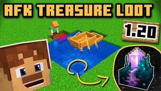 Easy AFK Fish Farm with Treasure Loot! 1.20 & 1.21+ Minecraft