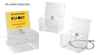 A6 Suggestion Box For Charity Event - Product Feature Video