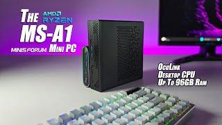 MS-A1 First Look, An All-New Ultra Fast Mini PC With GPU Support! Hands On