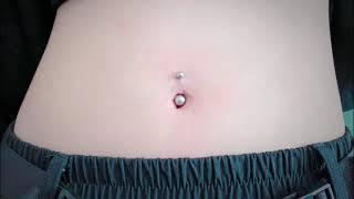 #NavelPiercing #bellbuttonpiercing #脐钉 穿刺过程 #成都WEStudio