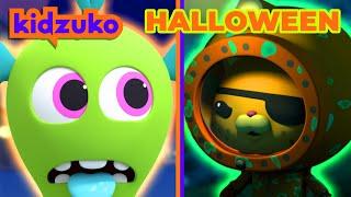  Slime Monster Battles!  | Chico, Kwazii and Friends |  Halloween Compilation | @Kidzuko