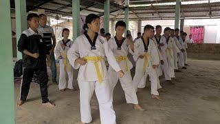 Taekwondo Academy Kabuganj, Cachar gi Belt Promotion Exam March 12, 2025 da pangthokhre