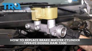 How to Replace Brake Master Cylinder 1994-02 Dodge RAM 1500