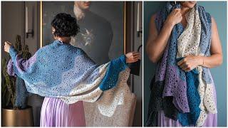 Love Motif Crochet? Learn to Crochet and Seam the Fabulous, Floral Motifs of the Corydalis Shawl!