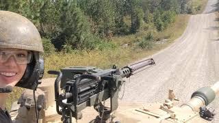 Taking the M1 Abrams for a ride in the back hills at Ft. Benning