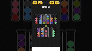 Ball Sort Puzzle Level 52 | Puzzle Game  | Complete Level