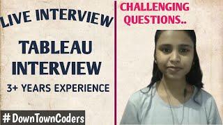 PREPARING TO FACE TABLEAU INTERVIEW?? | FACE MOCK INTERVIEW | DownTownCoders