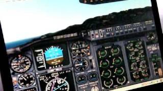 Landing in Tivat (simulation)