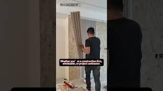 WPC Wall Panel Invisible Door Installation #wpcfactory #wpcpanel #wpc #wpcpanels #homedecor