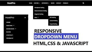 How To Make Dropdown Menu Using HTML And CSS