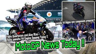 Everyone shock.Yamaha V4 Engine Bike test Sepang Today By Quartararo and Alex Rins! MotoGP News 2025