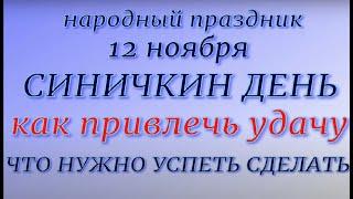 12 ноября народный праздник Синичкин день. Народные приметы и традиции. Запреты дня.