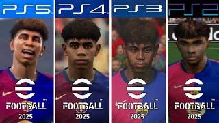 eFootball 2025 PS5 Vs PS4 Vs PS3 Vs PS2