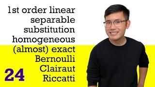 24 First-Order Differential Equations