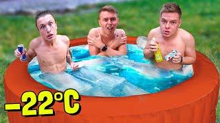 KDO VYDRŽÍ V LEDOVÉ VÍŘIVCE?!  **EXTRÉMNÍCH -22°C**