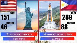 US - United States & Philippines Tallest Statue Comparison - Top 15 | eco tourism destinations