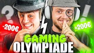 200€ GEWONNEN gegen PAPAPLATTE & FILOW mit RUMATHRA! | Gaming Olympiade Teil 2