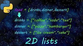Python 2D lists 