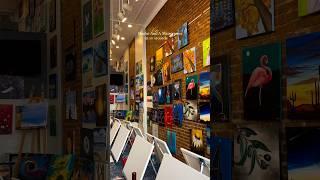 Merlot And A Masterpiece in Downtown Bloomington, IL #bloomingtonnormal #painting