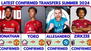 CONFIRMED TRANSFER NEWS SUMMER 2024, YORO TO UNITEDJONATHAN TO UNITED  ZIRKZEE TO UNITED 