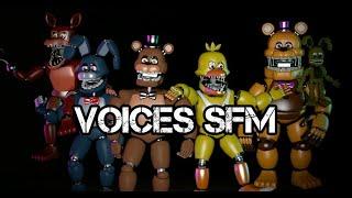 All FNAF Unnightmare Voices SFM