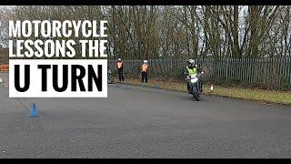 How to do  U Turns its EASY!.  Motorcycle Moduule 1 Test